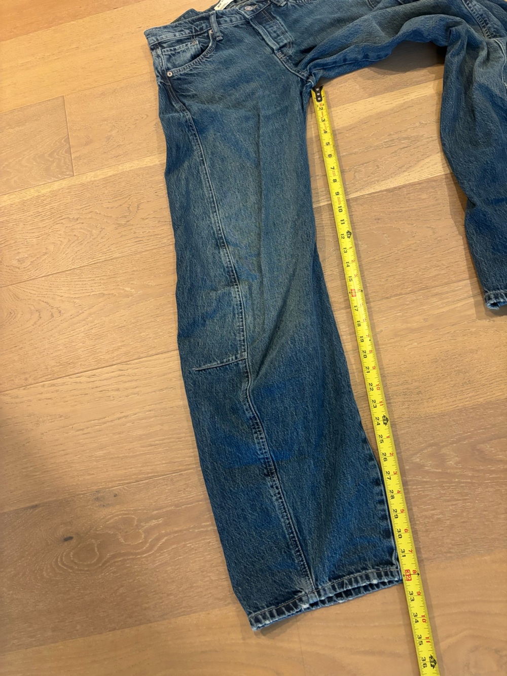 Free People We The Free Fable Low Rise Twisted Bowed Jeans 26 Heartsong NWT - Picture 16 of 16